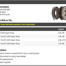A/C Clutch - 8-Groove - Compatible with 1999-2001, 2005 Ford F250 Super Duty