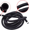 WFLNHB Fuel Oil Gas Line Hose 5 Feet Black an-4 (Equivalent Tube Size Nominal OD 0.25inch Hose ID 0.2 inch) Nylon/Stainless Steel Braided