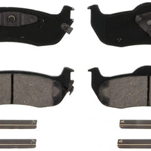 Wagner QuickStop ZD1041 Ceramic Disc Pad Set Includes Pad Installation Hardware, Rear