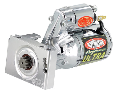 Powermaster 19452 Chrome Alternator (Ultra HS Chevy Stager 168T or Straight Mating 153/168T Flywheel 2.2 kw)