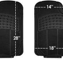 FH Group FB202102 + F11306 Leatherette Cushion Pads with 3D Air Mesh (Red) Front Set – Universal Fit for Cars Trucks & SUVs