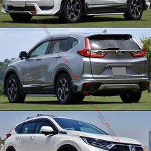Cuztomtuning Fits for 2017-2019 Honda CR-V CRV Smoke Tinted Window Visor Rain Guard W/Chrome Trim & Clips