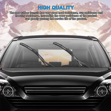 ABLEWIPE Windshield Hybrid Wiper Blades 24" + 19" Front Window Windshield U/J Hook Wiper Blades Model 19E28-B (Set of 2)