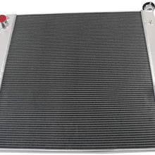 ALLOYWORKS 2 Row Full Aluminum Radiator for 2003-2009 Dodge Ram 2500 3500 5.9L 6.7L L6 Cummins Engine