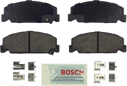 Bosch BE273H Blue Disc Brake Pad Set with Hardware for Select Honda Accord, Civic, del Sol, CRX - FRONT