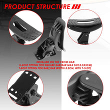 4Pcs Universal Black Adjustable Saddle Kayak Car Truck Roof Top Crossbar Mount Rack Carrier Boat Canoe Snowboard