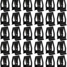 30 Pack Black Metal Retainer Clips, Universal Automotive Car Front Console Dash Dashboard Trim for Ford Mazda Audi Toyota