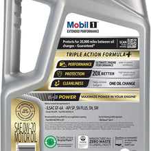 Mobil 1 High Mileage Full Synthetic Motor Oil 5W-30, 5 Quart
