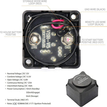 12V 140A Dual Battery Isolator Auxiliary Isolation Kit Voltage Sensitive Relay and Wiring Cable Kit for Auto, Boat, RV