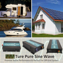 WZRELB 2000W 24V 120V Pure Sine Wave Solar Power Inverter with Remote Control Switch