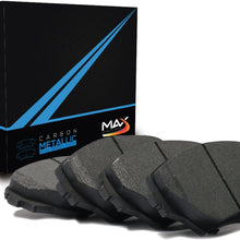 Max Brakes Front Carbon Metallic Performance Disc Brake Pads TA004851 | Fits: 2003 03 Honda Accord Coupe 4 Cylinder; Non Models Built For Canadian Market