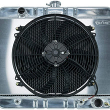 62-67 Chevy Nova Aluminum Radiator And 16 Inch Fan Kit AT Cold Case Radiators