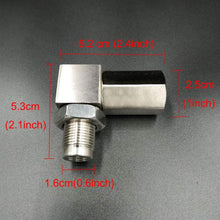 90 Degree Real Mini Catalytic Converter Oxygen O2 Sensor Socket (304 Stainless Steel)