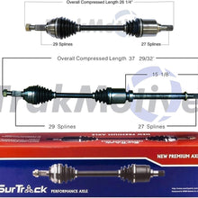 SurTrack Pair Set of 2 Front CV Axle Shafts For Nissan Rogue Automatic CVT FWD
