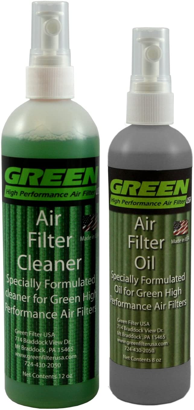 Green Filter 2818 Black High Performance Air Filter Recharge Oil and Cleaner Kit - 20 oz.