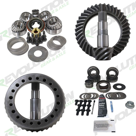 Revolution Gear & Axle - Ford F-150 & Bronco 1993-1996 Gear Package (8.8-D44ifs) Front & Rear 4.56 gears and Master install kits