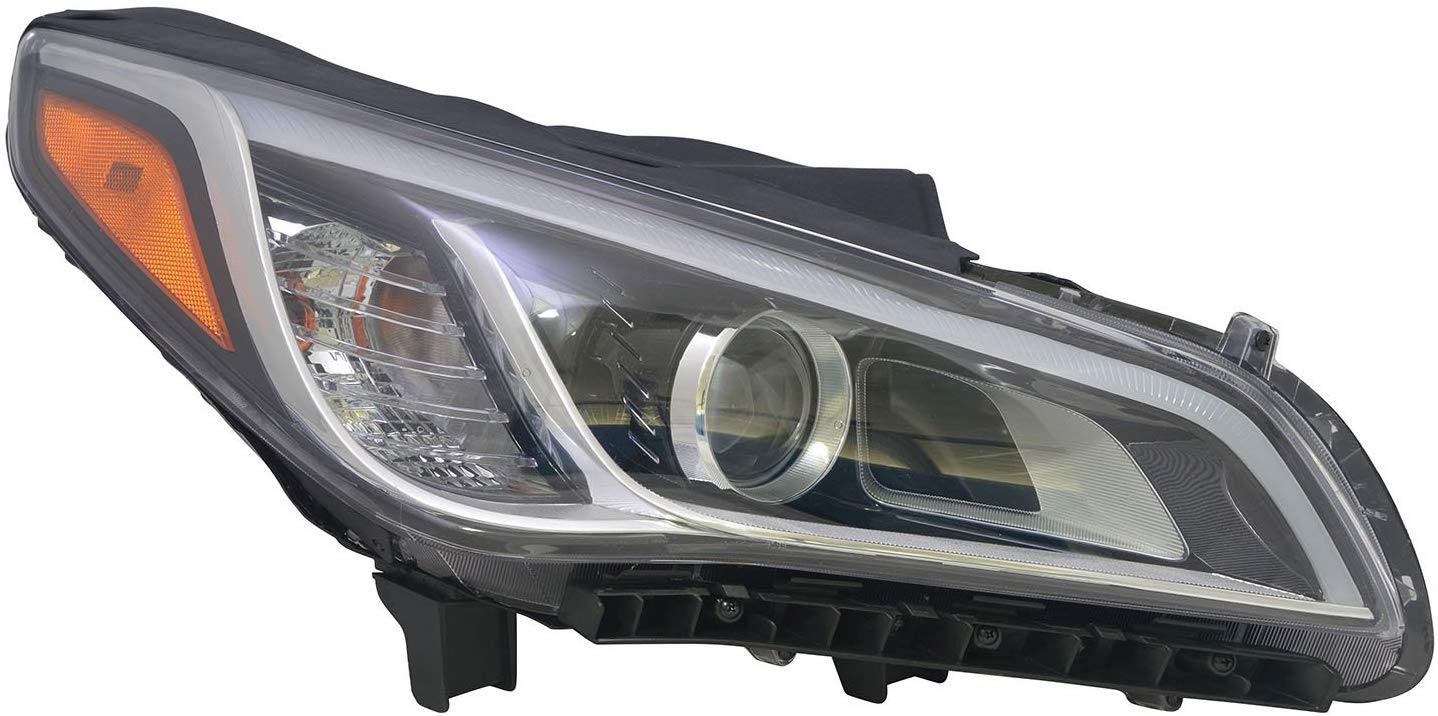 CPP PTM HY2503184 NSF Right Headlamp Assembly Composite for 15-17 Hyundai Sonata