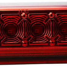 For 2007-2013 Chevrolet Silverado/GMC Sierra 1500 2500HD 3500HD LED Third 3rd Brake Light Cargo Light Center High Mount Lamp Tail Light (Red Lens)