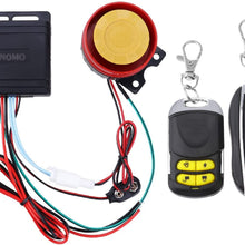 WINOMO Motorcycle Alarm System Anti Theft Security System with Double Remote Control 12v Universal