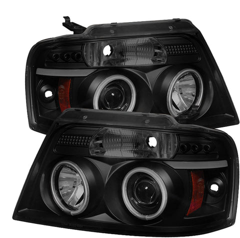 Spyder Auto 5078834 CCFL Halo Projector Headlights Black/Smoked