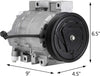 VEVOR AC compressor CO 10886C compatible with Altima 2007-2012 2.5l Air Conditioner Compressor Altima 07-12 A/C Clutch fit for Sentra 2007-2009