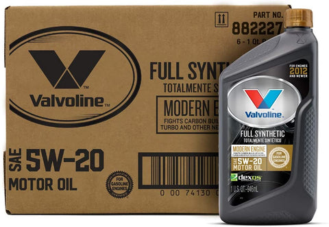 Valvoline Modern Engine SAE 5W-20 Full Synthetic Motor Oil 1 QT, Case of 6