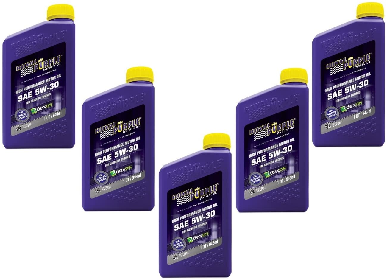 Royal Purple 5W-30 High Performance Synthetic Oil 5 Quart Pack