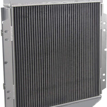 CoolingCare 3 Row Aluminum Radiator+ Shroud w/Fan(14 Inch) for Ford Mustang 65-66/ Mercury Comet 1961-65