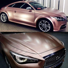 ATMOMO Metallic Rose Gold Craft Vinyl Wrap Roll Adhesive Vinyl Car Sticker 30CM x 1.52M