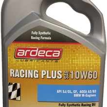 Ardeca Racing Plus 10w-60 Fully Synthetic Motor Oil 5 Liters Made in Belgium