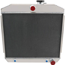 CoolingSky 4 Row All Aluminum Radiator +Shroud +16 Inches Fan &Thermostat Relay Kit for 1955-1957 Chevy Bel Air/Nomad/Del Ray/150/210 Multiple V8 Models