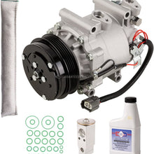 AC Compressor & A/C Kit For Honda Fit 2007 2008 - Includes Drier Filter, Expansion Valve, PAG Oil & O-Rings - BuyAutoParts 60-81676RK NEW