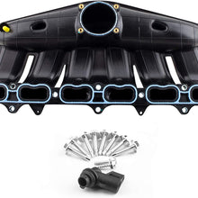 MYSMOT 615-568 Upper Intake Manifold Compatible with 2008-2009 Chevrolet Trailblazer GMC Envoy Isuzu Ascender Saab 9-7x【DOHC L6 4.2L ONLY】89060570