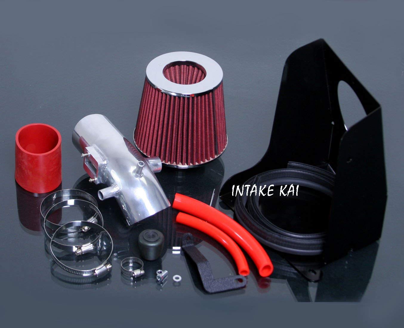 Red Heatshield Cold Air Intake Kit Systems Fit For 2006 2007 2008 2009 2010 2012 Ford Fusion S SE SEL 2.3L 2.5L Engine