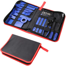 19Pcs Trim Removal Tool,Car Panel Door Audio Trim Removal Tool Kit, Auto Clip Pliers Fastener Remover Pry Tool Set with Storage Bag