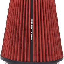 Spectre Universal Clamp-On Air Filter: High Performance, Washable Filter: Round Tapered; 6 in (152 mm) Flange ID; 8.5 in (216 mm) Height; 7.719 in (196 mm) Base; 5.125 in (130 mm) Top, SPE-HPR0891