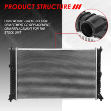 13187 OE Style Full Aluminum Core Cooling Radiator Replacement for Ford Fusion Lincoln MKZ 07-12