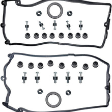 Part# 11127513195 11127513194 Left & Right Engine Valve Cover Gaskets Kit for BMW 545i 550i 645Ci 650i 745i 745Li 750i 750Li Alpina B7 X5 4.4L 4.8L