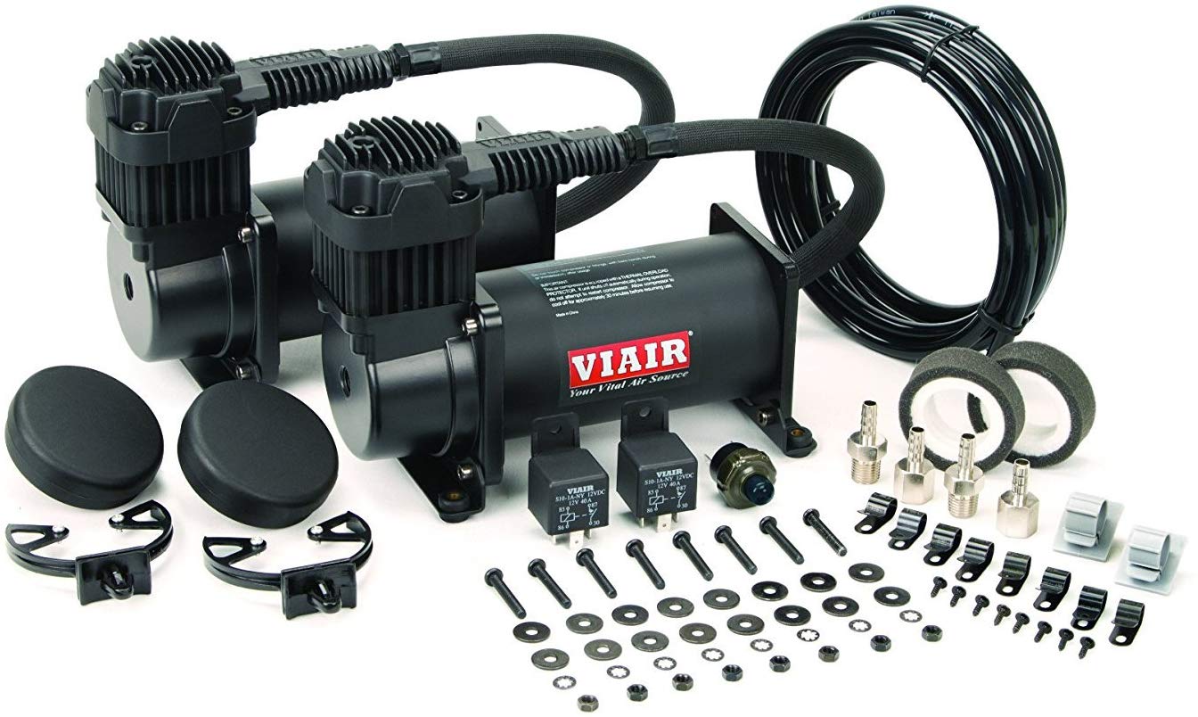 VIAIR 40048 Stealth Black 400C 150 PSI Dual Value Pack