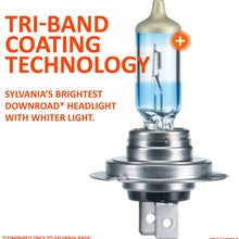 SYLVANIA - H7 SilverStar Ultra - High Performance Halogen Headlight Bulb, High Beam, Low Beam and Fog Replacement Bulb, Brightest Downroad with Whiter Light, Tri-Band Technology (Contains 2 Bulbs)