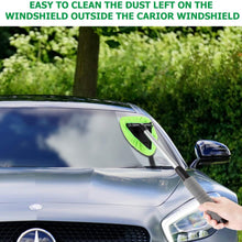 XINDELL Windshield Cleaner Window Windshield Cleaning Tool with Extendable Handle and Washable Reusable Microfiber Cloth Auto Interior Exterior Glass Wiper Car Glass Cleaner Kit (Extendable)