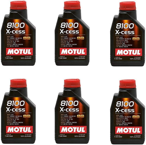 Motul 8100 X-Cess 5W40 Synthetic 1L (6 Pack)