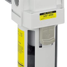 PneumaticPlus SAF4000M-N04BD Compressed Air Particualte Filter 1/2" NPT - Auto Drain, Polycarbonate Bowl, 10 Micron
