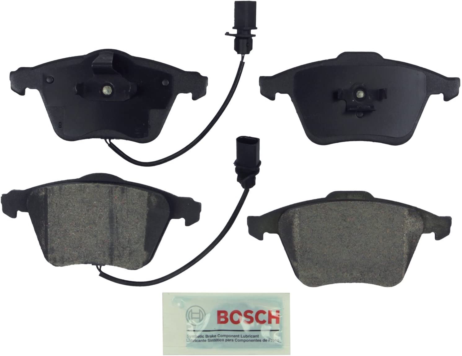 Bosch BE1111 Blue Disc Brake Pad Set for Audi: 2005-09 A4, 2005-11 A6, 2011-13 TT Quattro - FRONT