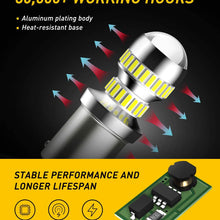 AUXITO 2600 Lumens 1156 LED Bulbs BA15S P21W 7506 LED Light Bulbs Replacement for Backup Reverse Light Bulb Tail Light 6000K White