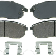 Wagner QuickStop ZD815 Ceramic Disc Pad Set Includes Pad Installation Hardware, Front