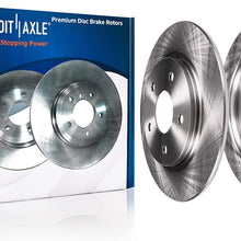 Detroit Axle - 10.2" dia (259mm) 5 Lug REAR Brake Rotors - Premium Grade for Vibe Matrix Corolla