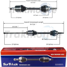 SurTrack Pair Set of 2 Front CV Axle Shafts For Toyota Highlander AWD 2001-2007