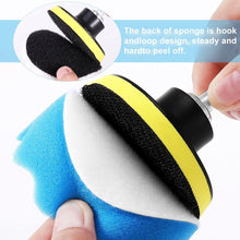 Yosoo Buffing Pads Polishing Pads, 7Pcs 6Inch Waxing Sponge Buffing Pads Kit Set Car Polisher Compound Auto Car Polisher with M14 Drill Adapter