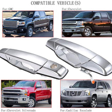 Exterior Chrome Door Handle Front Driver Passenger Side， Replacement for 2007-2013 Chevy Silverado Suburban Tahoe Avalanche, GMC Sierra Yukon, Cadillac Escalade | Replaces# 80546，80545
